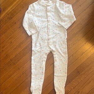💕NWOT White Kids One Piece with Multicolor Dots